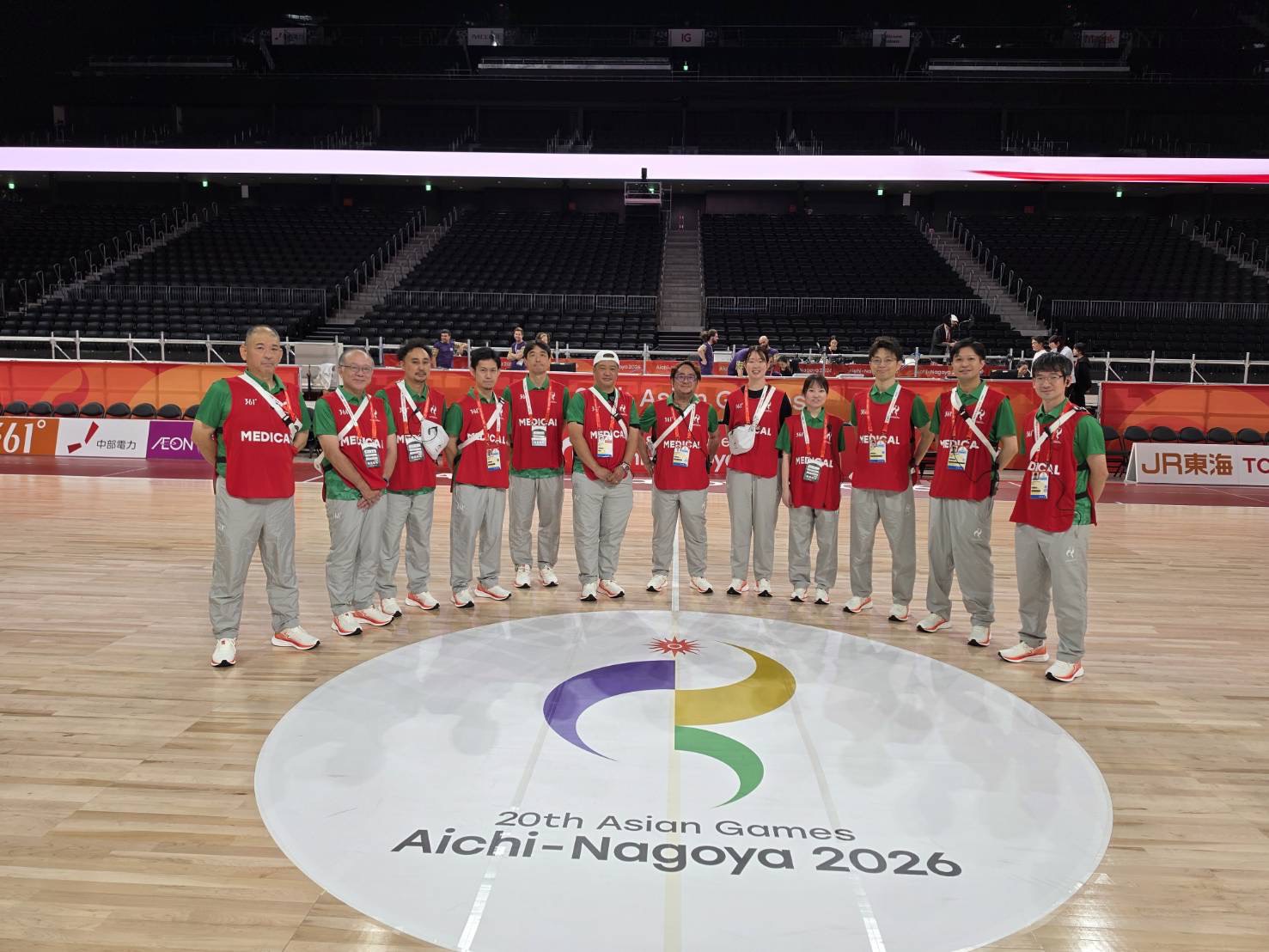 愛知・名古屋2026アジア競技大会 メディカルスタッフ集合写真